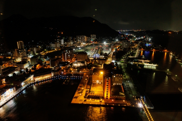 門司港レトロ展望室からの夜景